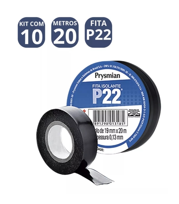 Fita Isolante 20 Mts Prysmian - Image 2